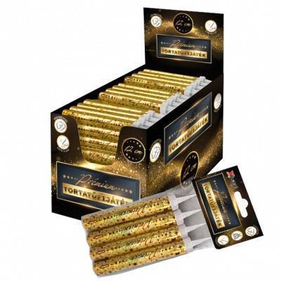 SVIEČKY FONTÁNA ZLATÉ 12cm 4ks