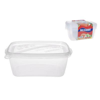 DÓZA NA POTRAVINY SADA 3ks 1,2l MC FRESH