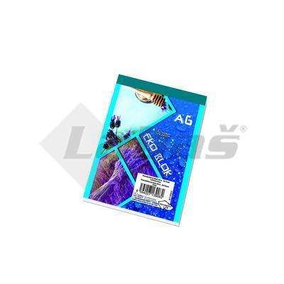 BLOK POZNÁMKOVÝ A6 50 LIST EKO ČISTÝ