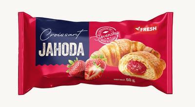 CROISSANT S JAHODOVOU NÁPLŇOU 60g FRESH