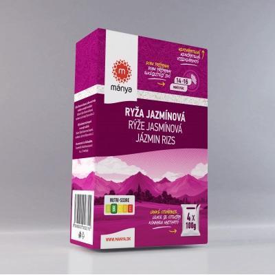 RYŽA VARNÉ VRECKÁ JAZMÍNOVÁ 4x100g MÁNYA