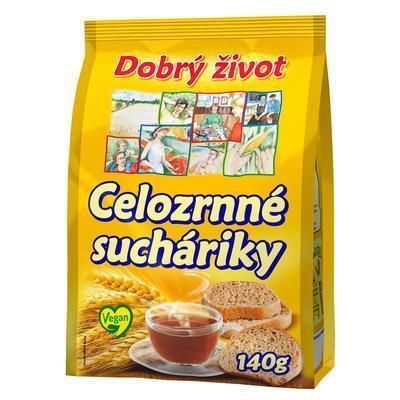 SUCHÁRIKY CELOZRNNÉ 140g DOBRÝ ŽIVOT