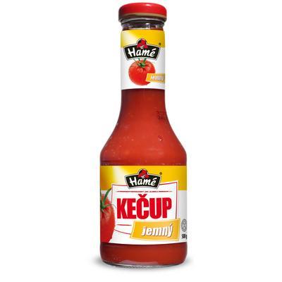 KEČUP JEMNÝ 500g HAMÉ BEZLEP SKLO