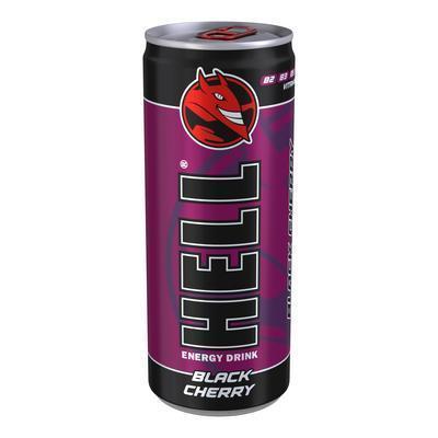 NÁPOJ ENERGETICKÝ HELL BLACK CHERRY 0.25l PLECH VRATNÝ OBAL