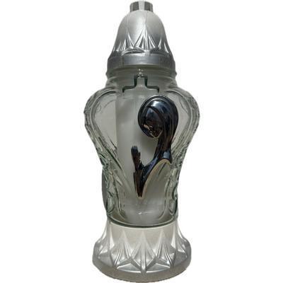 KAHANEC NÁHROBNÝ SRDCE S KRÍŽOM 100g SKLO