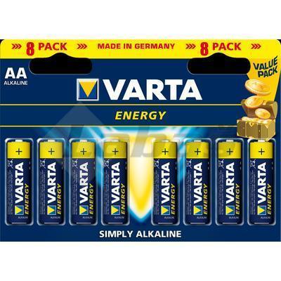 BATÉRIA VARTA ENERGY AA 8ks BLISTER