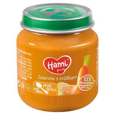 DETSKÉ JEDLO ZELENINA S KRÁLIKOM 125g HAMI