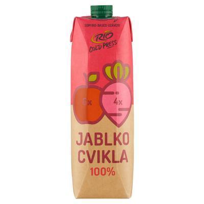 ŠŤAVA 100% FRESH ČERSTVO LIS. JABLKO A CVIKLA 1l RIO