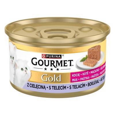 KONZERVA MAČKA GOURMET GOLD S TEĽACÍM 85g