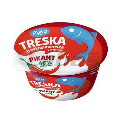 ŠALÁT TRESKA V MAJONÉZE PIKANT TRESKOSLOVENSKÁ 140g RYBA