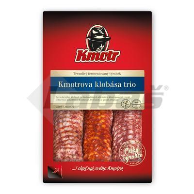 KLOBÁSA KMOTROVÁ TRIO KRÁJANÁ 75g OA KMOTR BEZLEP